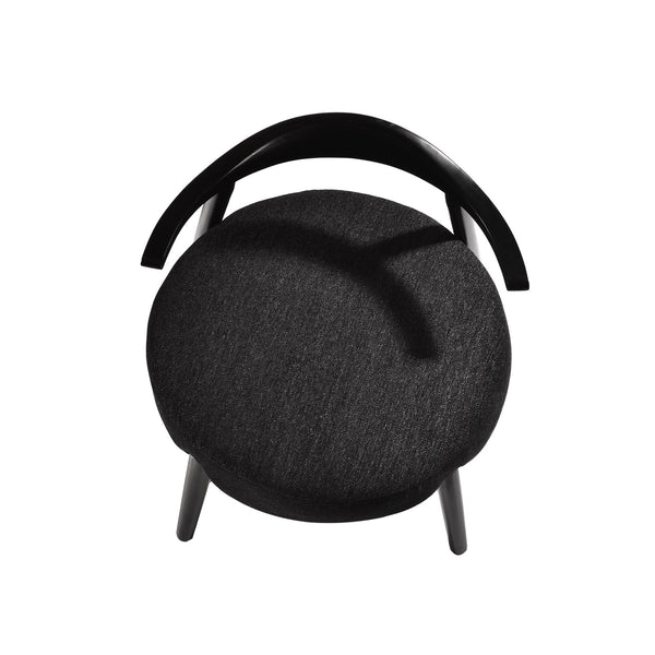 English Elm Christopher Knight Home® - ACCENT Chair with Plush Foam Cushion and Birch Wood Frame — Cozy, Supportive Seating for Living Room Black 74661.00BLK