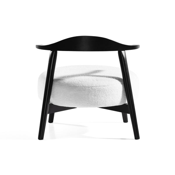 English Elm Christopher Knight Home® - ACCENT Chair with Plush Foam Cushion and Birch Wood Frame — Cozy, Supportive Seating for Living Room White 74661.00WHI