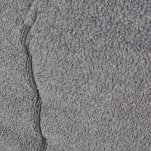 English Elm Kavel Plush Rounded Bean Bag Chair with Removable Washable Cover, High-Density Foam Comfort Seat Gray B181P163042