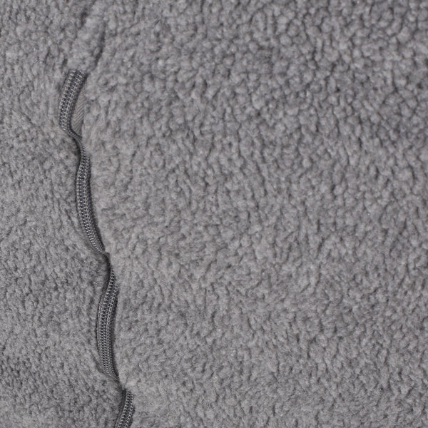 English Elm Kavel Plush Rounded Bean Bag Chair with Removable Washable Cover, High-Density Foam Comfort Seat Gray B181P163042