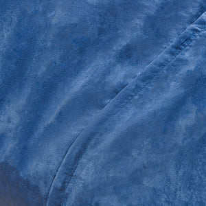 English Elm Jasper Plush 8ft Suede Cylindrical Bean Bag Chair with Removable Washable Cover and Foam Fill Blue Solid B181P162991