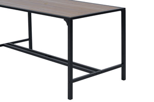 English Elm 7 Piece Patio Set - Weather-Resistant WPC Table, 4 Swivel Textilene Chairs, Rust-Proof Steel Frame, Comfort W427S00070