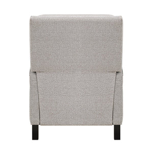 English Elm Push Push Back Reclining Chair Coconut Chenille with Nailhead Trim Transitional Comfort 30x38x39-inch Recliner B011P168463