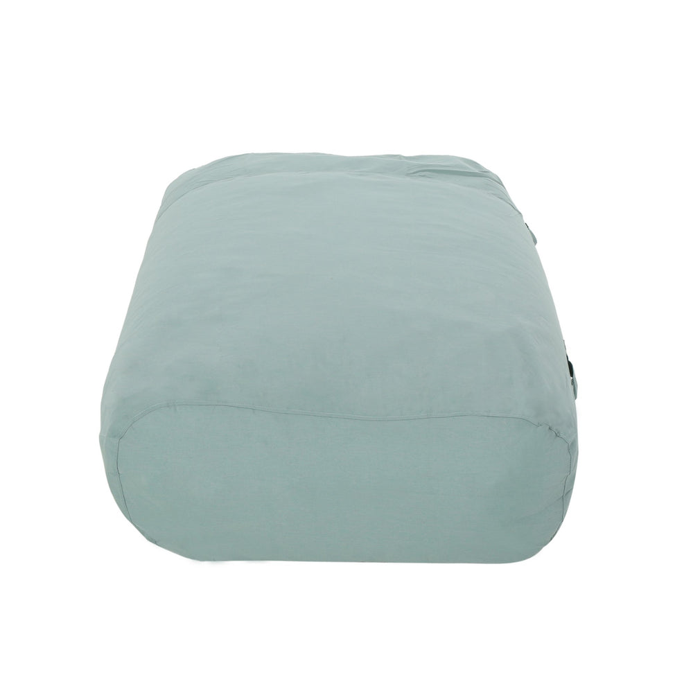 English Elm Kasper Teal Water-Resistant 6'x3' Lounger Bean Bag with Removable Washable Cover & High-Density Foam B181P163009
