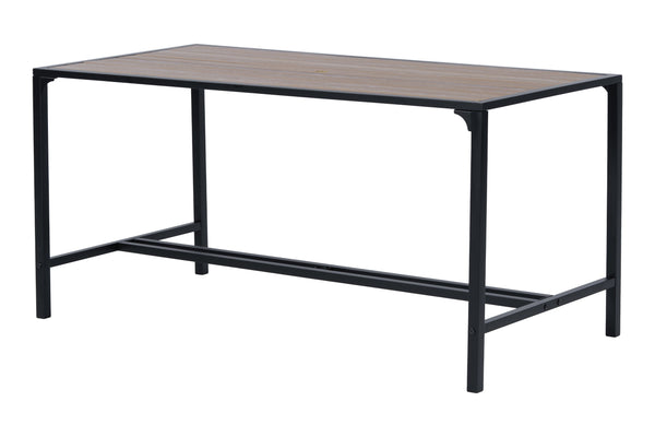 English Elm 7 Piece Patio Set - Weather-Resistant WPC Table, 4 Swivel Textilene Chairs, Rust-Proof Steel Frame, Comfort W427S00070