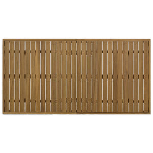 English Elm U_style Acacia Wood Outdoor Dining Set with Thick Cushions for Patio Garden Use WY000393AAE