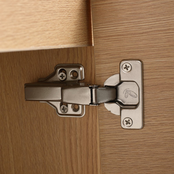 English Elm Levistar 36 Inch Oak Bathroom Vanity With Resin Sink – Stylish Storage & Easy Maintenance Cabinet Set W1972P165045