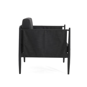 English Elm Christopher Knight Home® - DAWSON Club Chair Dark Grey Aluminum Frame, Water-Resistant Cushions, UV & Rust-Resistant Design 73761.00BLK