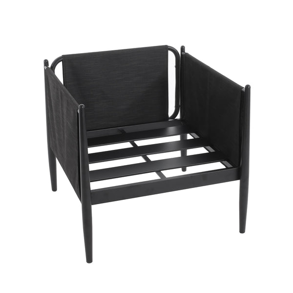 English Elm Christopher Knight Home® - DAWSON Club Chair Dark Grey Aluminum Frame, Water-Resistant Cushions, UV & Rust-Resistant Design 73761.00BLK