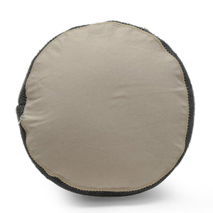 English Elm Diamond Large Handcrafted Faux Yarn Pouf – Durable Polystyrene-Filled Accent Seat, Neutral Tones Cozy Textured Design (27x22x27) Dawn Grey B181P162864