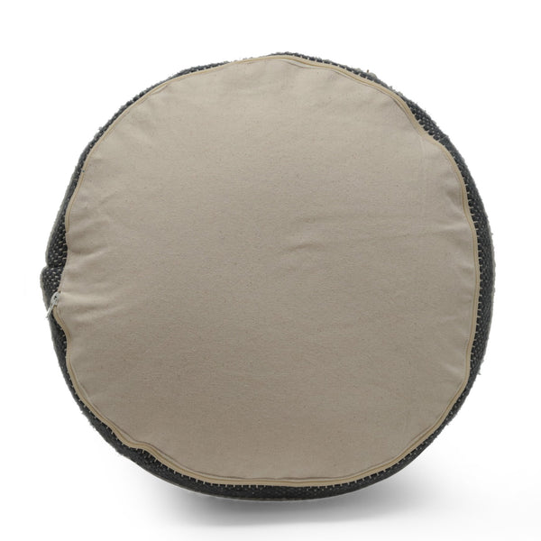 English Elm Diamond Large Handcrafted Faux Yarn Pouf – Durable Polystyrene-Filled Accent Seat, Neutral Tones Cozy Textured Design (27x22x27) Dawn Grey B181P162864