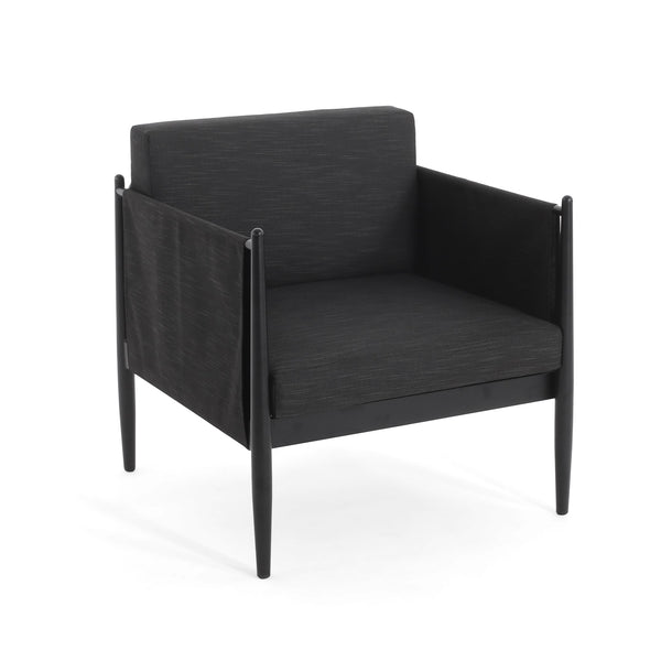 English Elm Christopher Knight Home® - DAWSON Club Chair Dark Grey Aluminum Frame, Water-Resistant Cushions, UV & Rust-Resistant Design 73761.00BLK