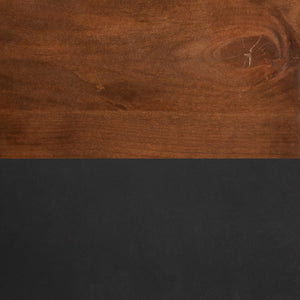 English Elm 22 22 inch One-Drawer File Cabinet in Black & Whiskey Finish — Farmhouse Poplar, Fully Assembled, Oil-Rubbed Bronze Hardware, Versatile Storage B108P160153