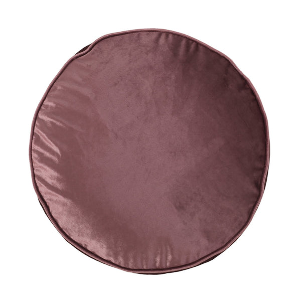 English Elm Shimon Velvet Cylinder Pouf Ottoman for Living Room or Bedroom — Plush Polystyrene Fill, 200 lb Capacity Pink B181P162896