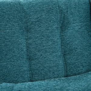 English Elm Modern Accent Chair with Ergonomic Chenille Upholstery, Padded Foam Seat and Solid Wood Legs, Stylish Lounge Seating for Living Room Bedroom Reading Nook Teal W1028P162721