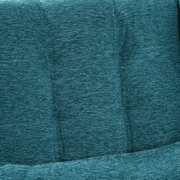 English Elm Modern Accent Chair with Ergonomic Chenille Upholstery, Padded Foam Seat and Solid Wood Legs, Stylish Lounge Seating for Living Room Bedroom Reading Nook Teal W1028P162721