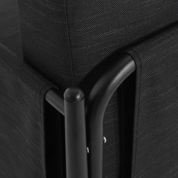 English Elm Christopher Knight Home® - DAWSON Club Chair Dark Grey Aluminum Frame, Water-Resistant Cushions, UV & Rust-Resistant Design 73761.00BLK