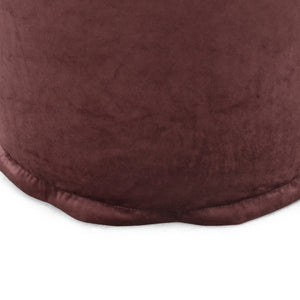 English Elm Shimon Velvet Cylinder Pouf Ottoman for Living Room or Bedroom — Plush Polystyrene Fill, 200 lb Capacity Pink B181P162896