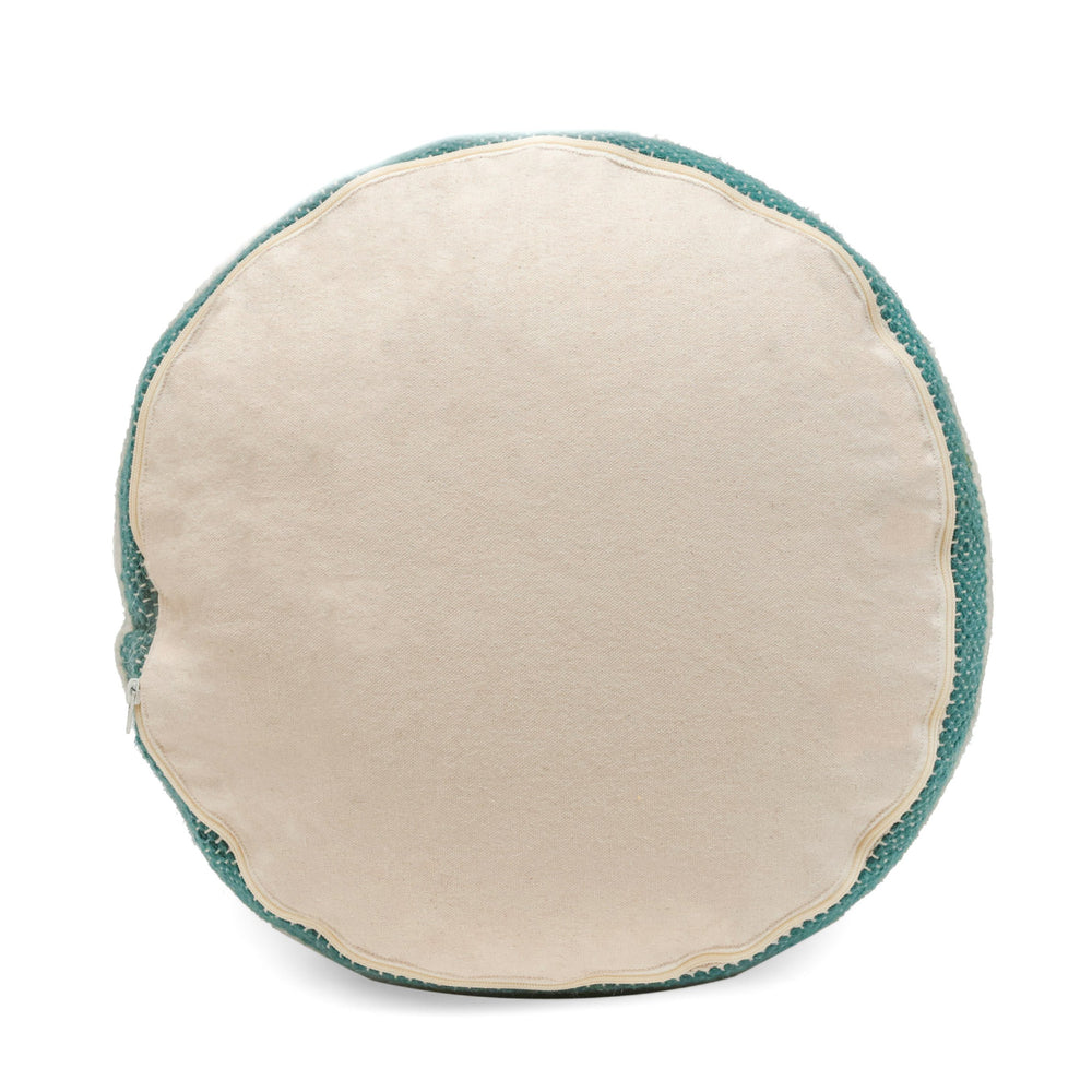 English Elm Diamond Large Handcrafted Faux Yarn Pouf – Durable Polystyrene-Filled Accent Seat, Neutral Tones Cozy Textured Design (27x22x27) Teal B181P162856