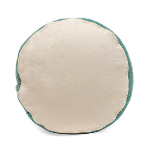 English Elm Diamond Large Handcrafted Faux Yarn Pouf – Durable Polystyrene-Filled Accent Seat, Neutral Tones Cozy Textured Design (27x22x27) Teal B181P162856