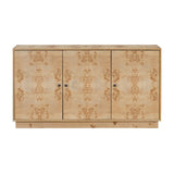 Hearth and Haven U-Style Wood Pattern Storage Cabinet with 3 Doors, Suitable For Hallway, Entryway and Living Rooms. WF321697AAD