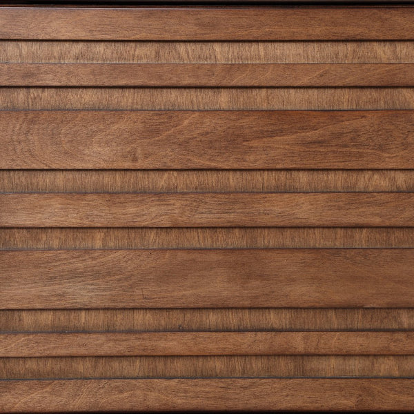 English Elm 64 Inch Whiskey TV Console for TVs up to 70" — Knotty Alder, 6 Shelves, 2 Doors, No Assembly Needed B108P160188