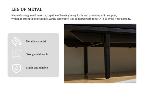 English Elm W9986b Black Oak Media Cabinet with Embedded Electric Fireplace and Adjustable Storage W2085S00001