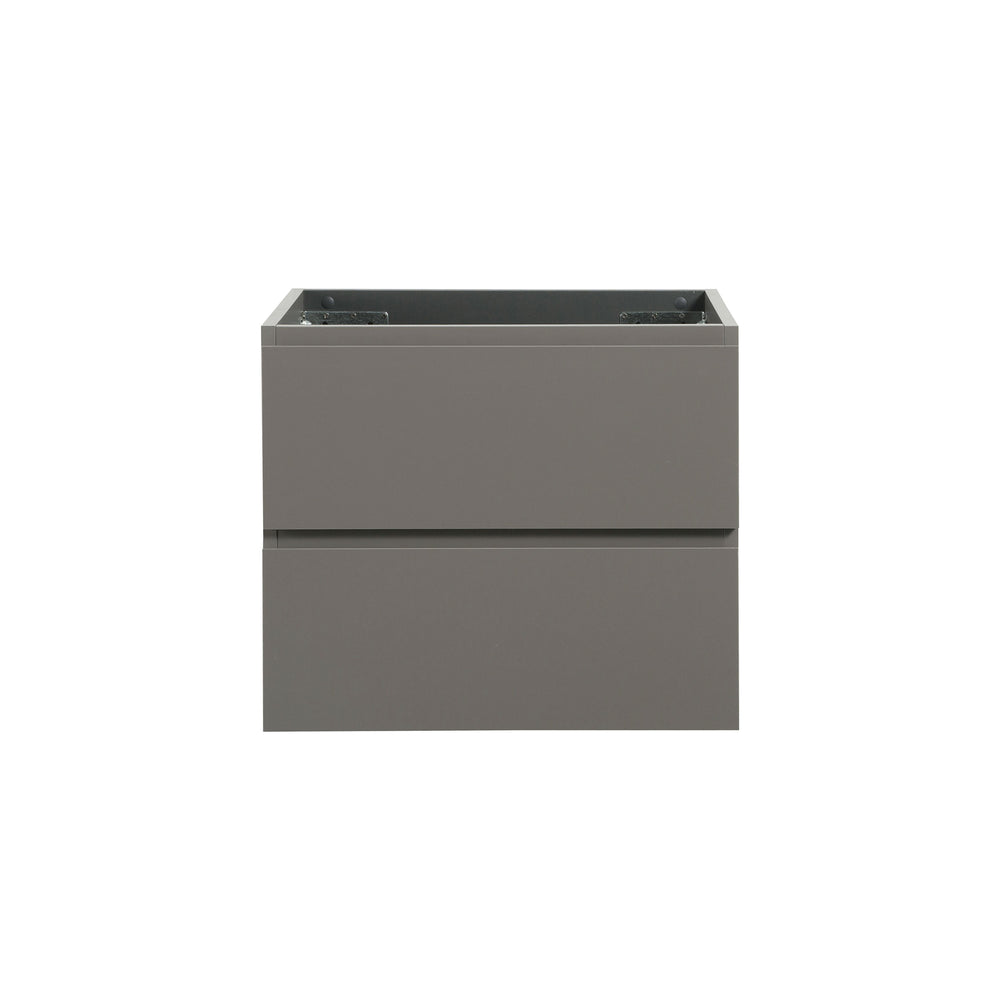 English Elm Alice-24W-102,Wall Mounted Gray Vanity Cabinet With 2 Drawers – Modern Style, Pre-Assembled Storage Solution W1865107117