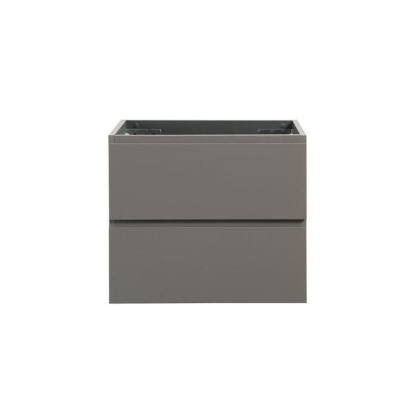 English Elm Alice-24W-102,Wall Mounted Gray Vanity Cabinet With 2 Drawers – Modern Style, Pre-Assembled Storage Solution W1865107117