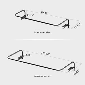 English Elm Hot Tub Cover Lift Aluminum Spa Cover Lifter with Adjustable Length Reinforced Brackets, Easy Install, Black W1859P170127