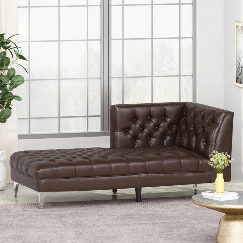 English Elm Chaise Lounge Upholstered Single Seat Reclining Chair for Living Room or Bedroom 70477.00