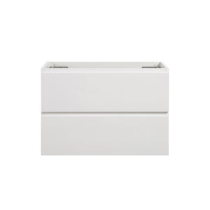 English Elm Alice-30W-201, Alice-30W-201: Modern Wall-Mount Bathroom Cabinet In White With Two Soft-Close Drawers, Pre-Assembled W1865107114