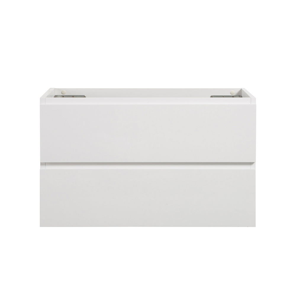 English Elm Alice-36W-201,Wall-Mounted Cabinet In White - Pre-Assembled With 2 Drawers For Modern Bathrooms W1865107116