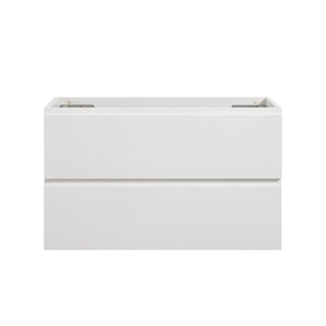 English Elm Alice-36W-201,Wall-Mounted Cabinet In White - Pre-Assembled With 2 Drawers For Modern Bathrooms W1865107116