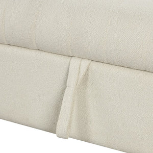 English Elm 82.6" Jacquard Sleeper Sectional with Usb Charging Ottoman Storage Modern Studio SG001440AAA