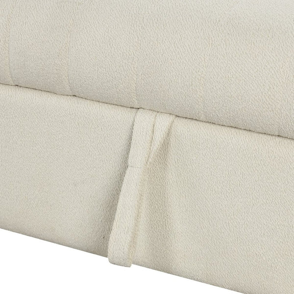 English Elm 82.6" Jacquard Sleeper Sectional with Usb Charging Ottoman Storage Modern Studio SG001440AAA