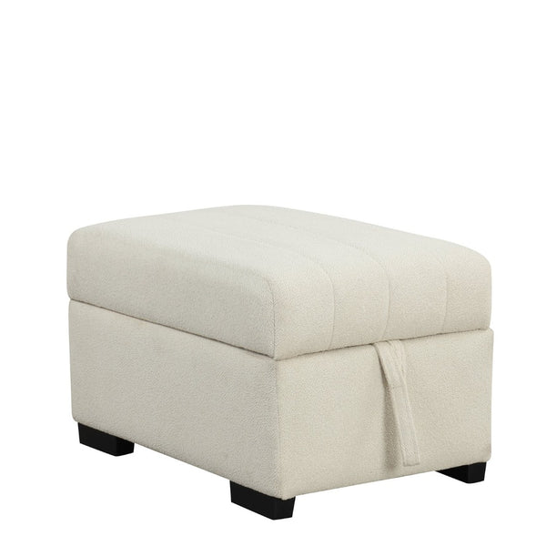 English Elm 82.6" Jacquard Sleeper Sectional with Usb Charging Ottoman Storage Modern Studio SG001440AAA