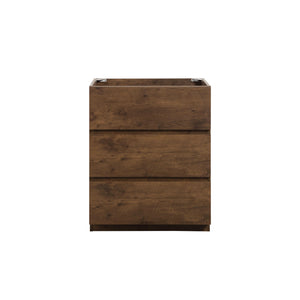 English Elm Alice-24F-105,Floor Cabinet In Walnut Finish – Pre-Assembled With 3 Drawers For Modern Storage Solutions W1865107126