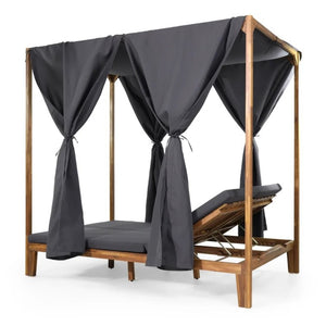 English Elm Kenzie Daybed Cushion and Curtain Set for Bedroom Nook Sunroom Lounge Retreat 71046.00WTC-CUSH-DGRY
