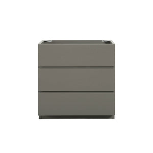 English Elm Alice-30F-102,Floor Cabinet - Modern Gray Storage Solution With 3 Drawers, Pre-Assembled Elegance W1865107751