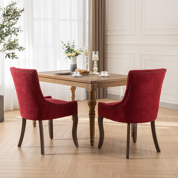 English Elm A&a Furniture Mid-century Dining Chairs Set of 2 Walnut Bentwood Pu Leather Seats Burgundy W1143P151494