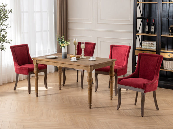 English Elm A&a Furniture Mid-century Dining Chairs Set of 2 Walnut Bentwood Pu Leather Seats Burgundy W1143P151494