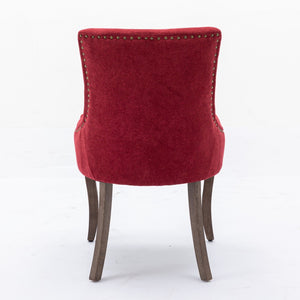 English Elm A&a Furniture Mid-century Dining Chairs Set of 2 Walnut Bentwood Pu Leather Seats Burgundy W1143P151494