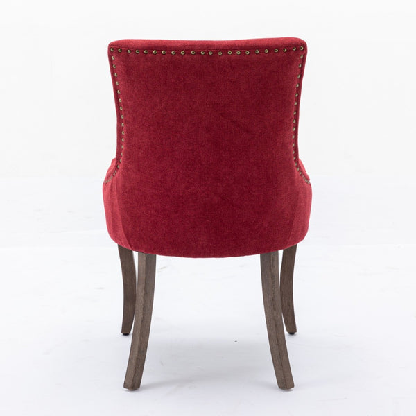 English Elm A&a Furniture Mid-century Dining Chairs Set of 2 Walnut Bentwood Pu Leather Seats Burgundy W1143P151494
