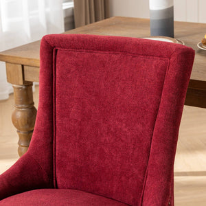 English Elm A&a Furniture Mid-century Dining Chairs Set of 2 Walnut Bentwood Pu Leather Seats Burgundy W1143P151494