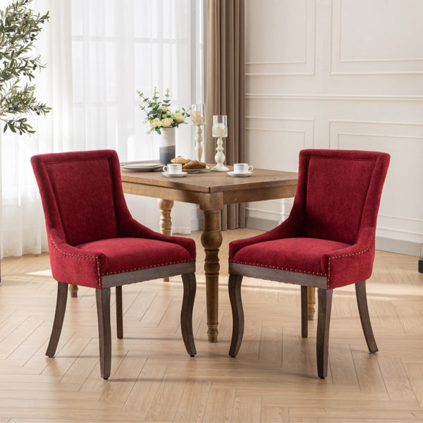 English Elm A&a Furniture Mid-century Dining Chairs Set of 2 Walnut Bentwood Pu Leather Seats Burgundy W1143P151494