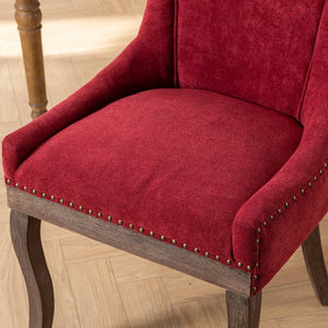 English Elm A&a Furniture Mid-century Dining Chairs Set of 2 Walnut Bentwood Pu Leather Seats Burgundy W1143P151494