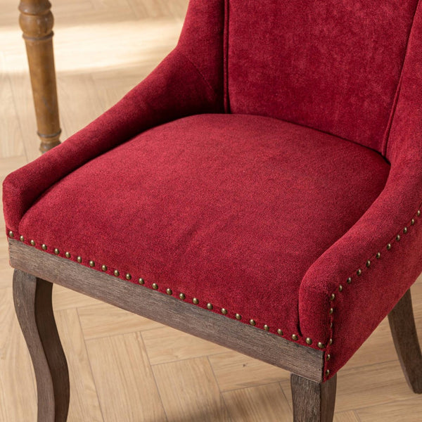 English Elm A&a Furniture Mid-century Dining Chairs Set of 2 Walnut Bentwood Pu Leather Seats Burgundy W1143P151494