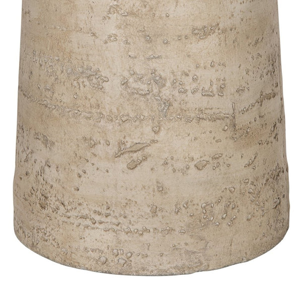English Elm 22x22x25.5" Cream Solid Magnesium Pedestal Side Table Sculptural Modern Accent W2078P170346