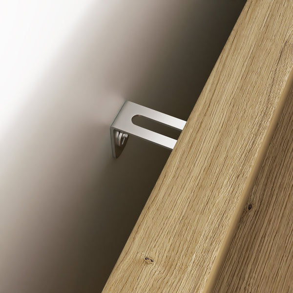 English Elm Wood 6 Drawer Dresser with Woven Top & Gold Handles, Slim MDF Storage Chest for Bedroom Hallway W2227P156061